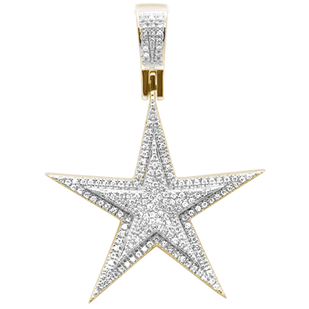 32ct G SI 10K Yellow Gold Star Shaped Pendant