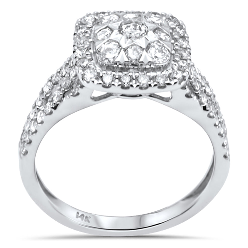 99ct G SI 14K White Gold Diamond Women Ring Size 6.5