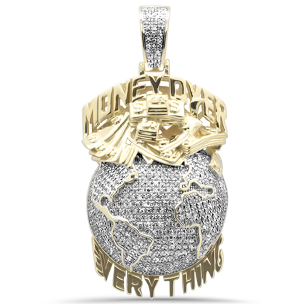 90ct G SI 10K Yellow Gold Diamond Hip Hop Pendant